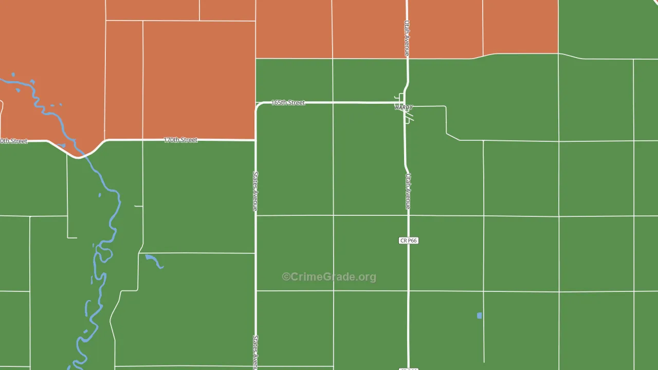 50545, IA Map of Theft Rates