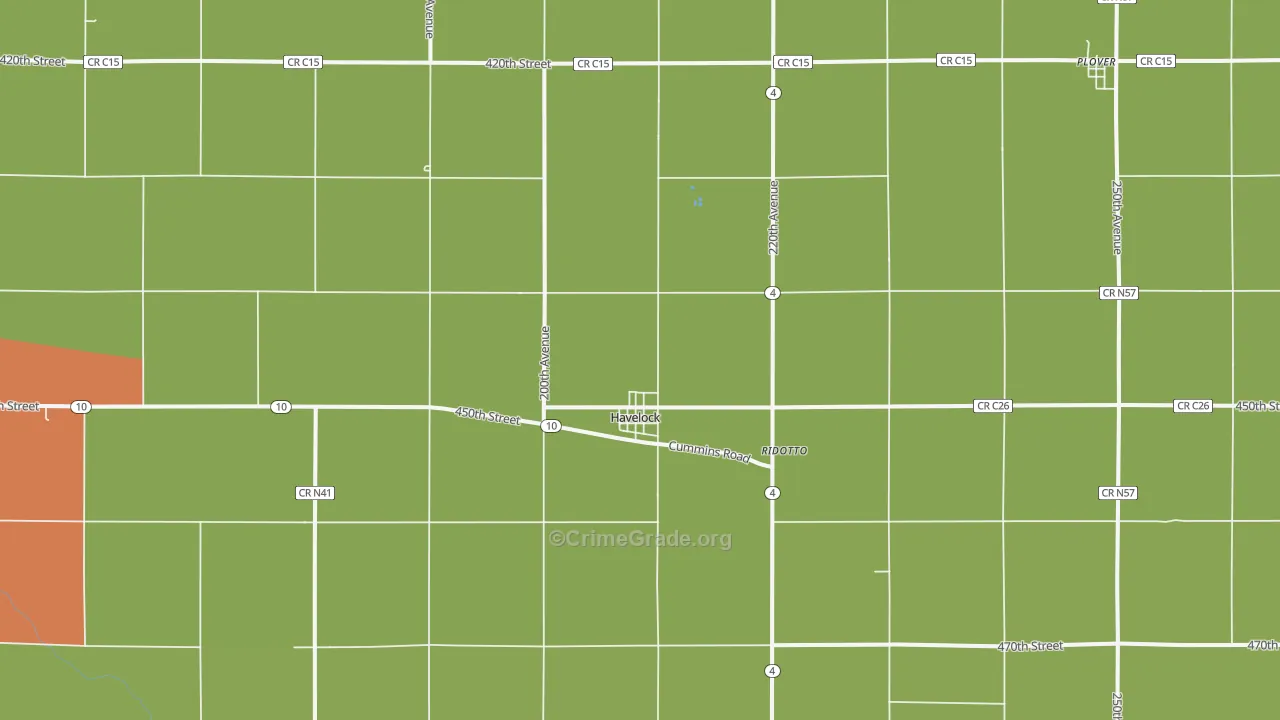 50546, IA Map of Theft Rates