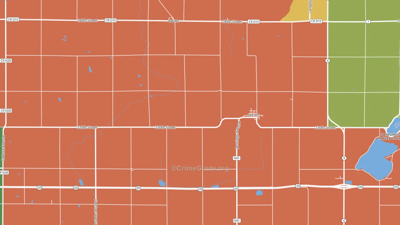 50551, IA Map of Theft Rates