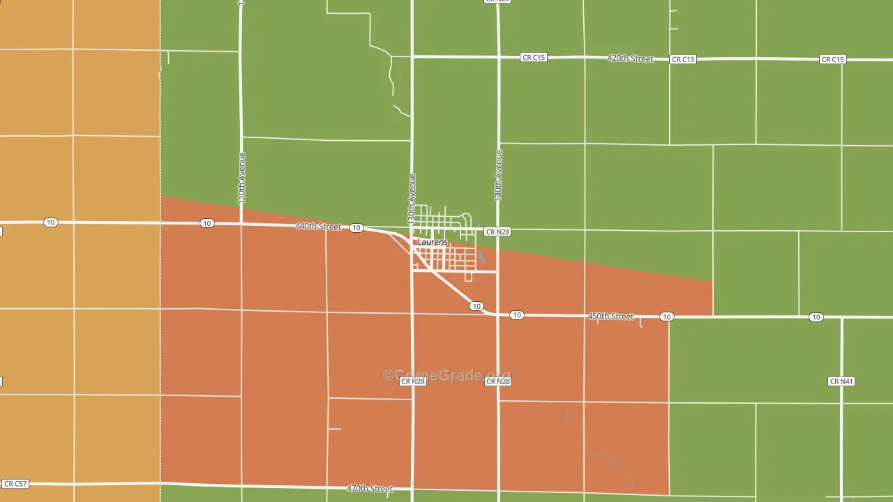 50554, IA Map of Theft Rates