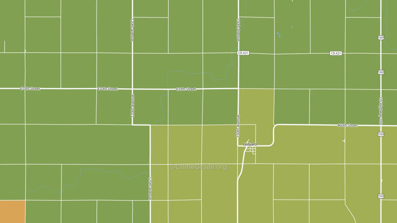 50556, IA Map of Theft Rates