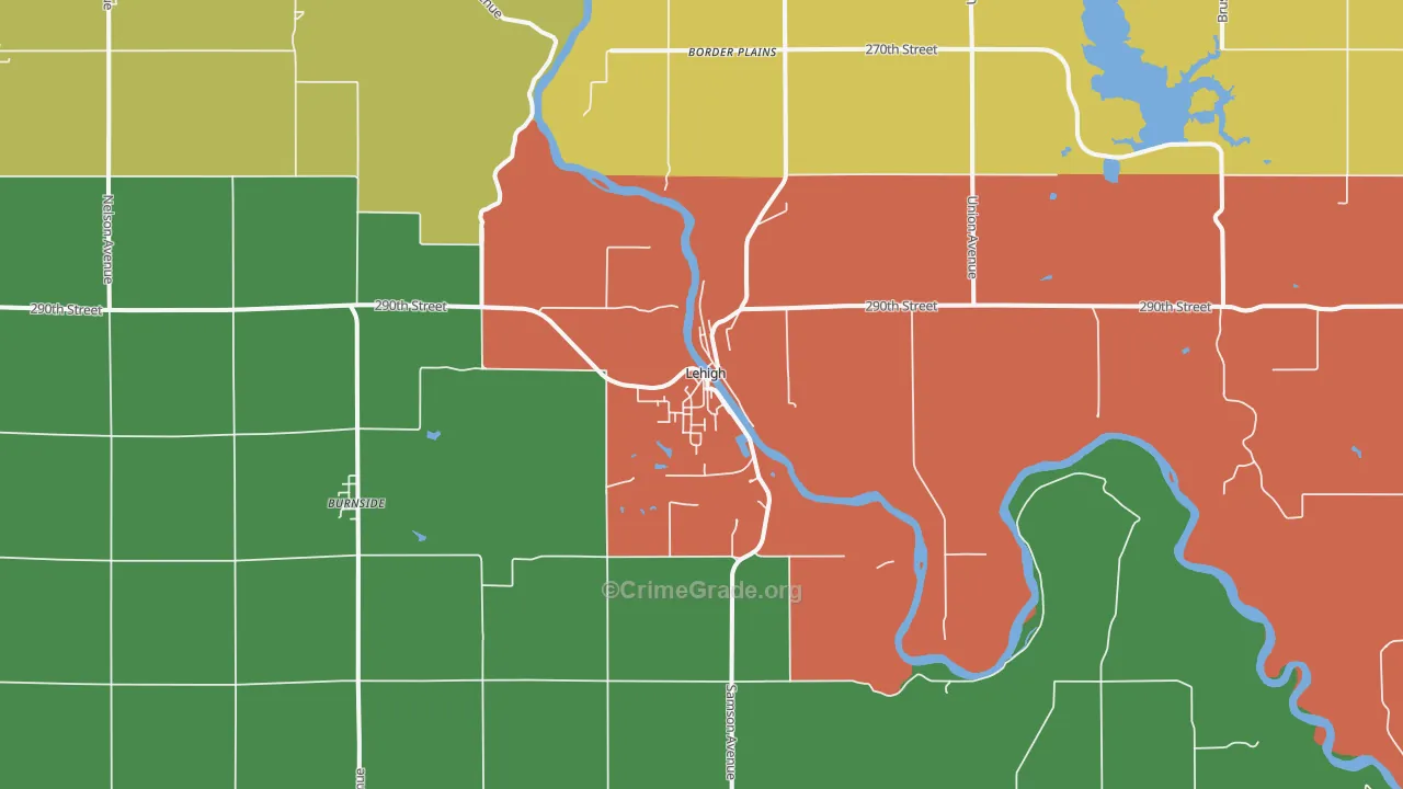 50557, IA Map of Theft Rates