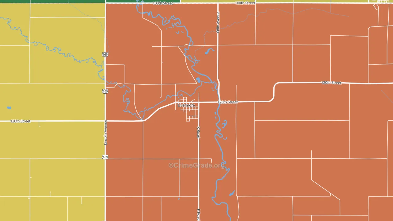 50558, IA Map of Theft Rates