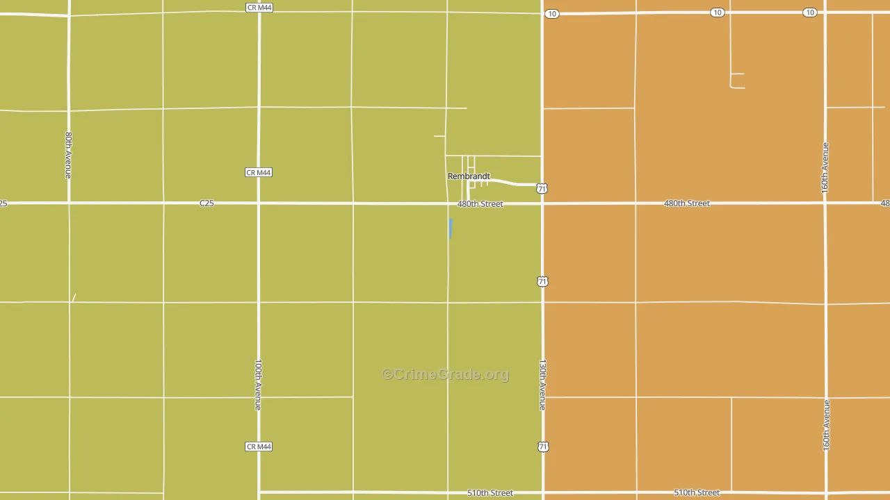 50576, IA Map of Theft Rates