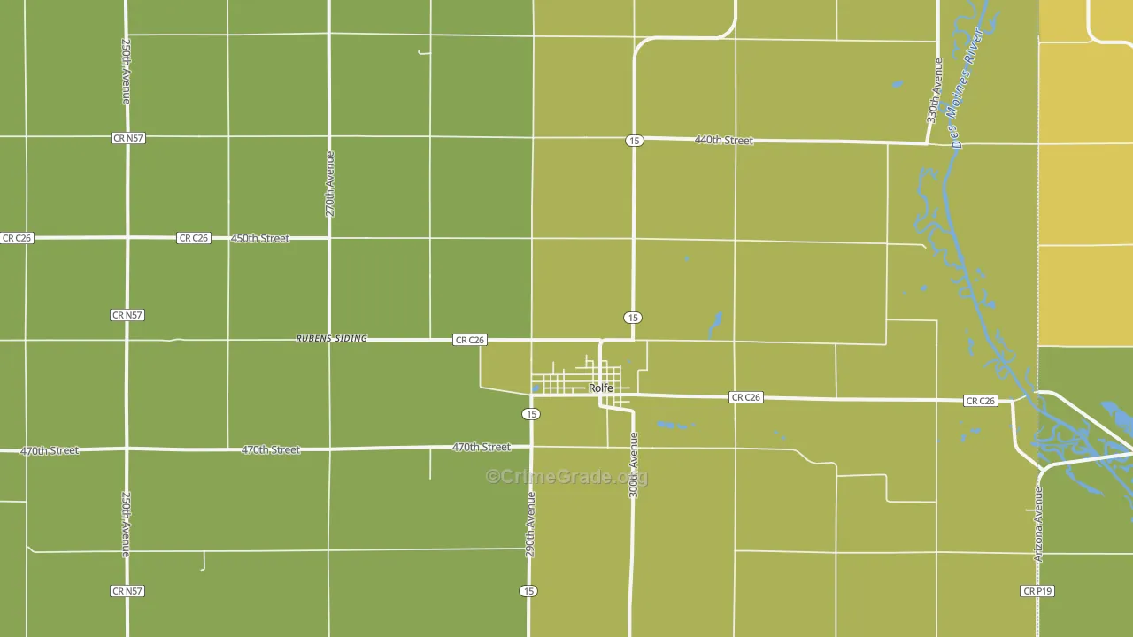 50581, IA Map of Theft Rates