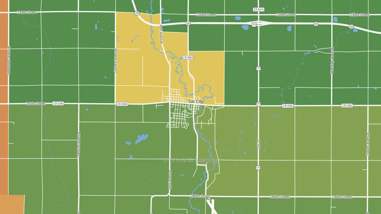 50583, IA Map of Theft Rates