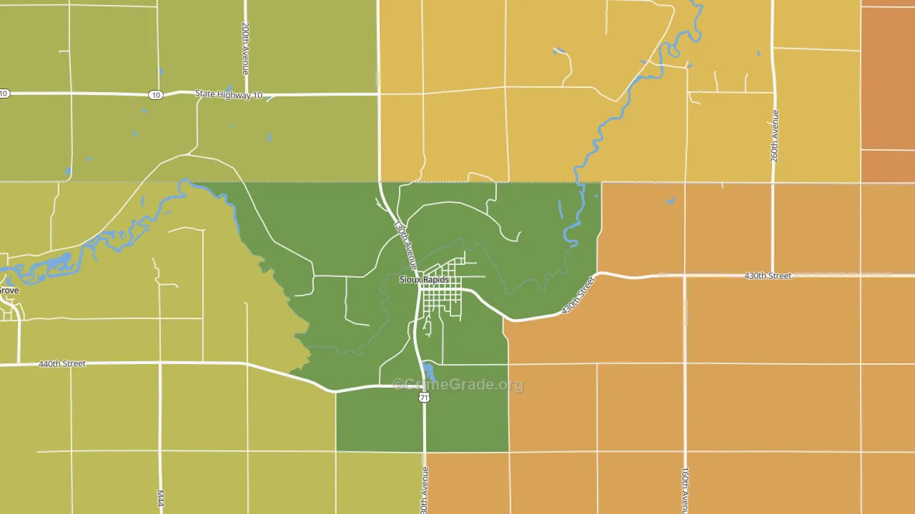 50585, IA Map of Theft Rates