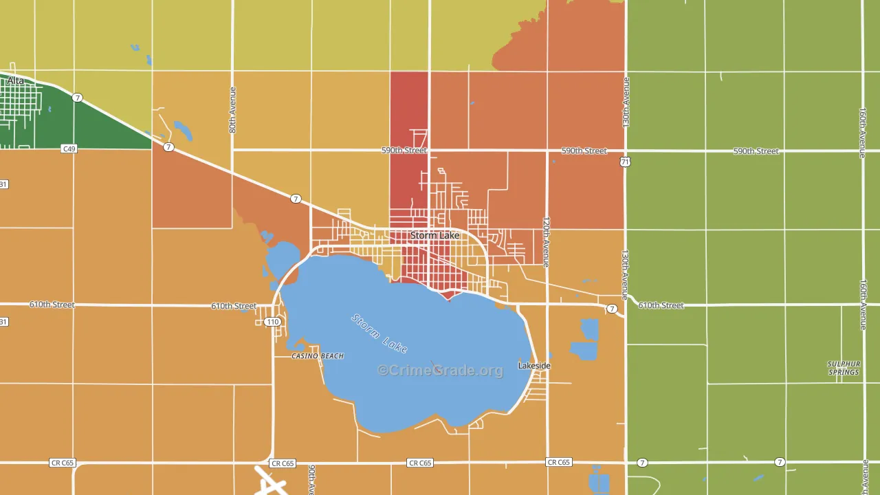 50588, IA Map of Theft Rates
