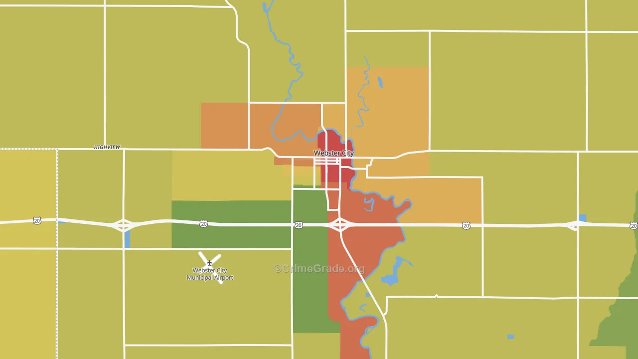 50595, IA Map of Theft Rates