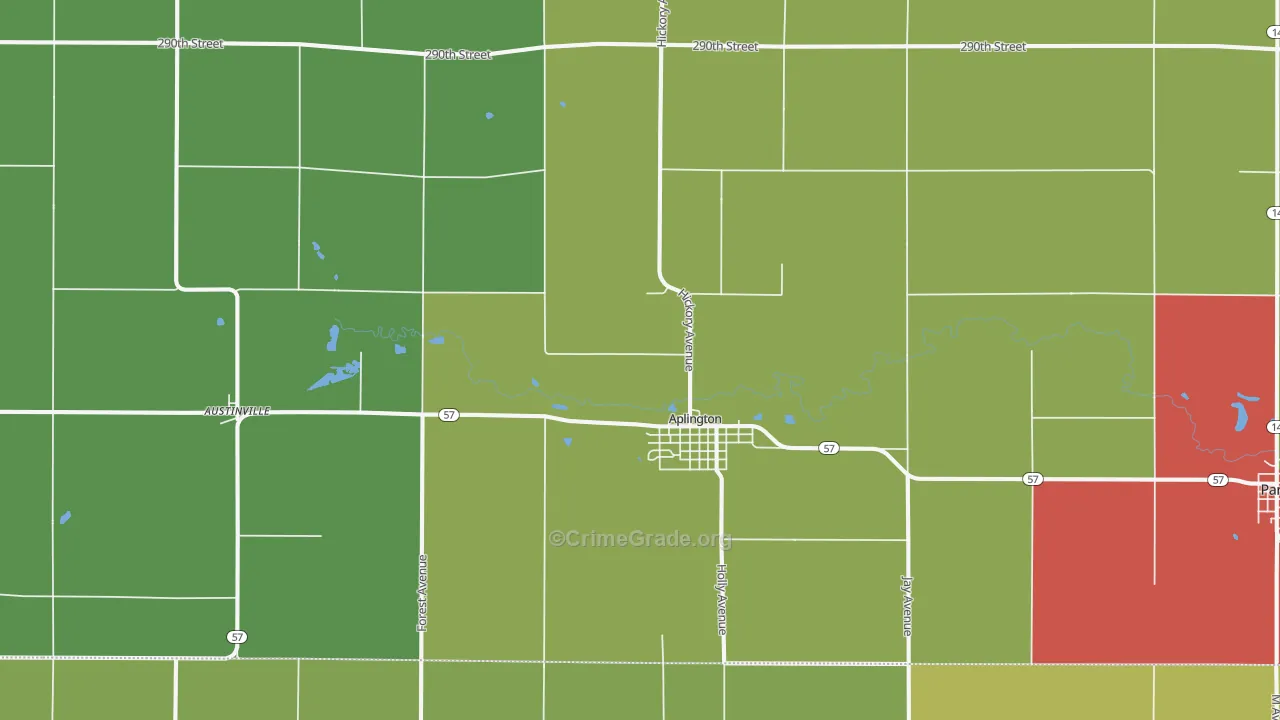 50604, IA Map of Theft Rates
