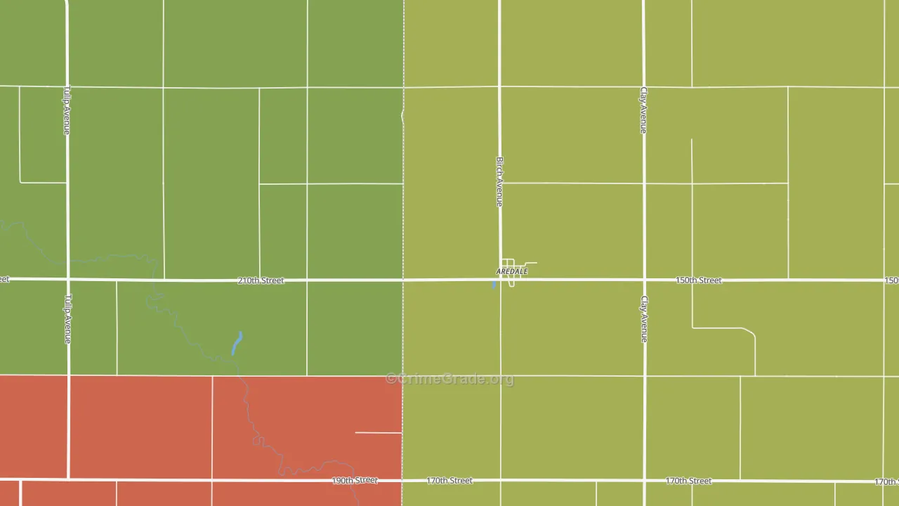 50605, IA Map of Theft Rates
