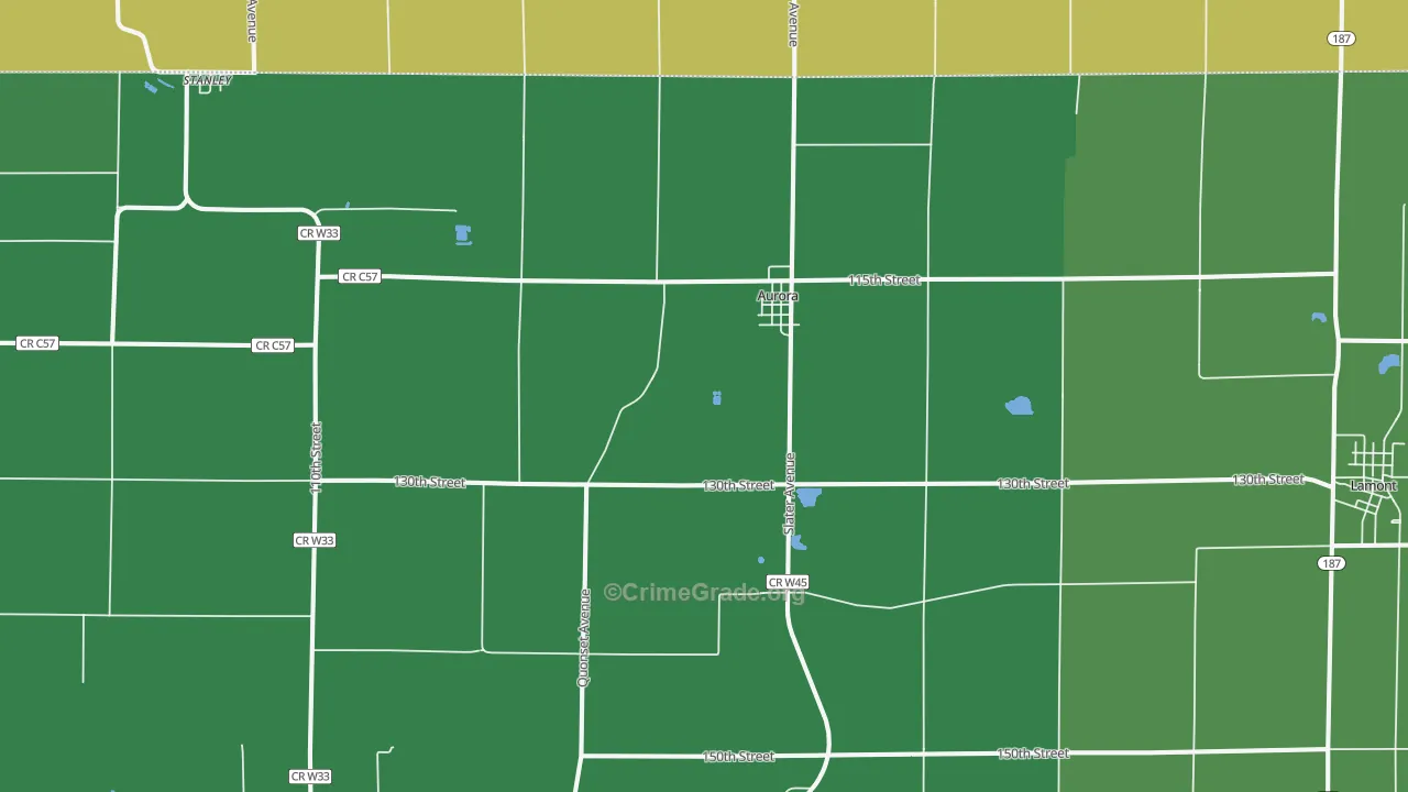50607, IA Map of Theft Rates