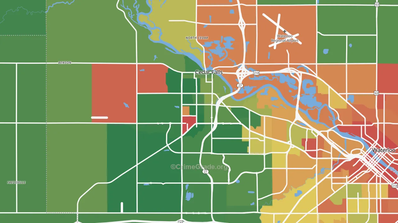 50613, IA Map of Theft Rates