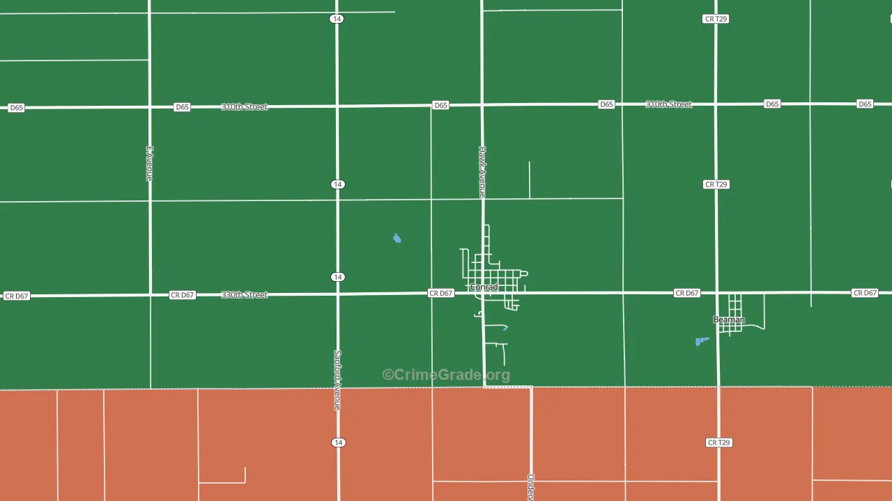 50621, IA Map of Theft Rates
