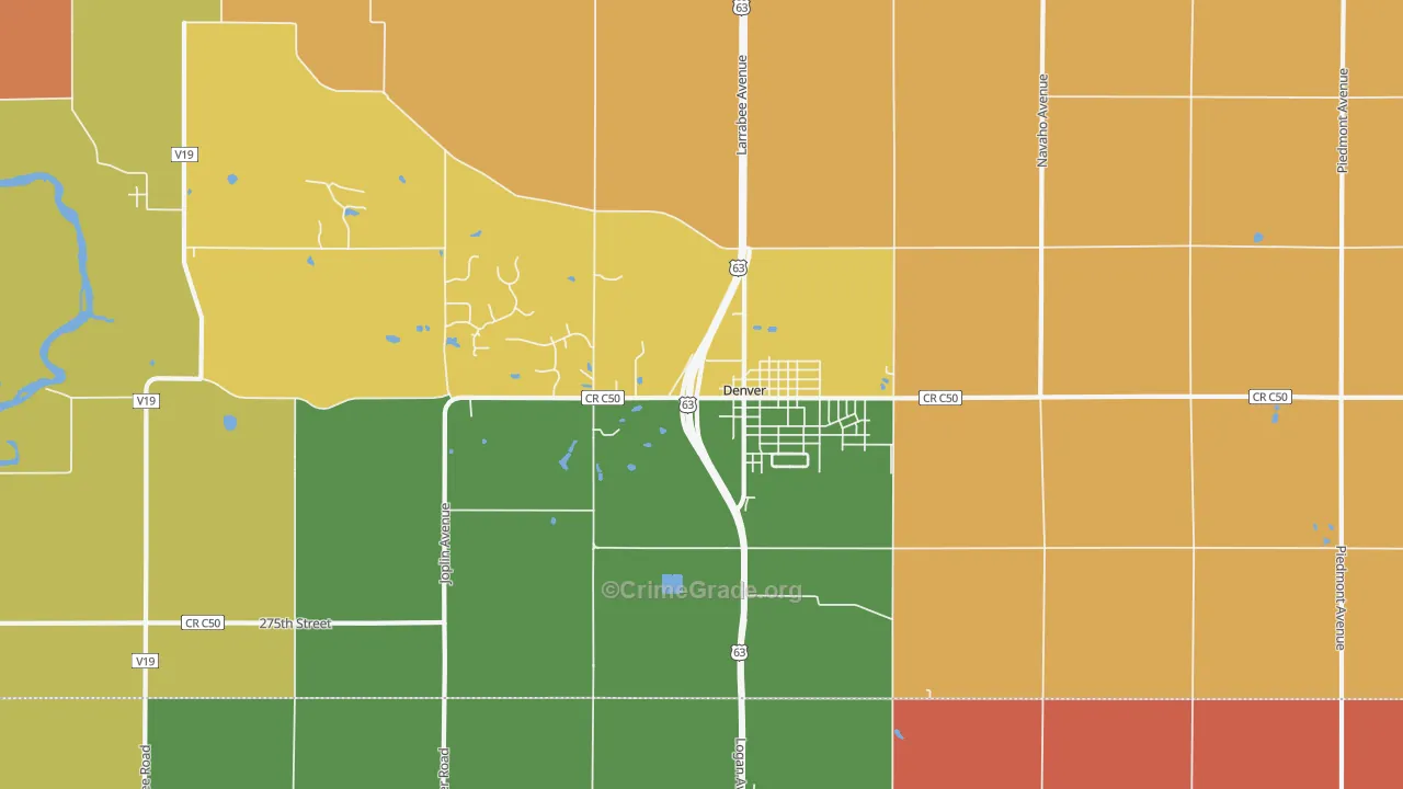 50622, IA Map of Theft Rates