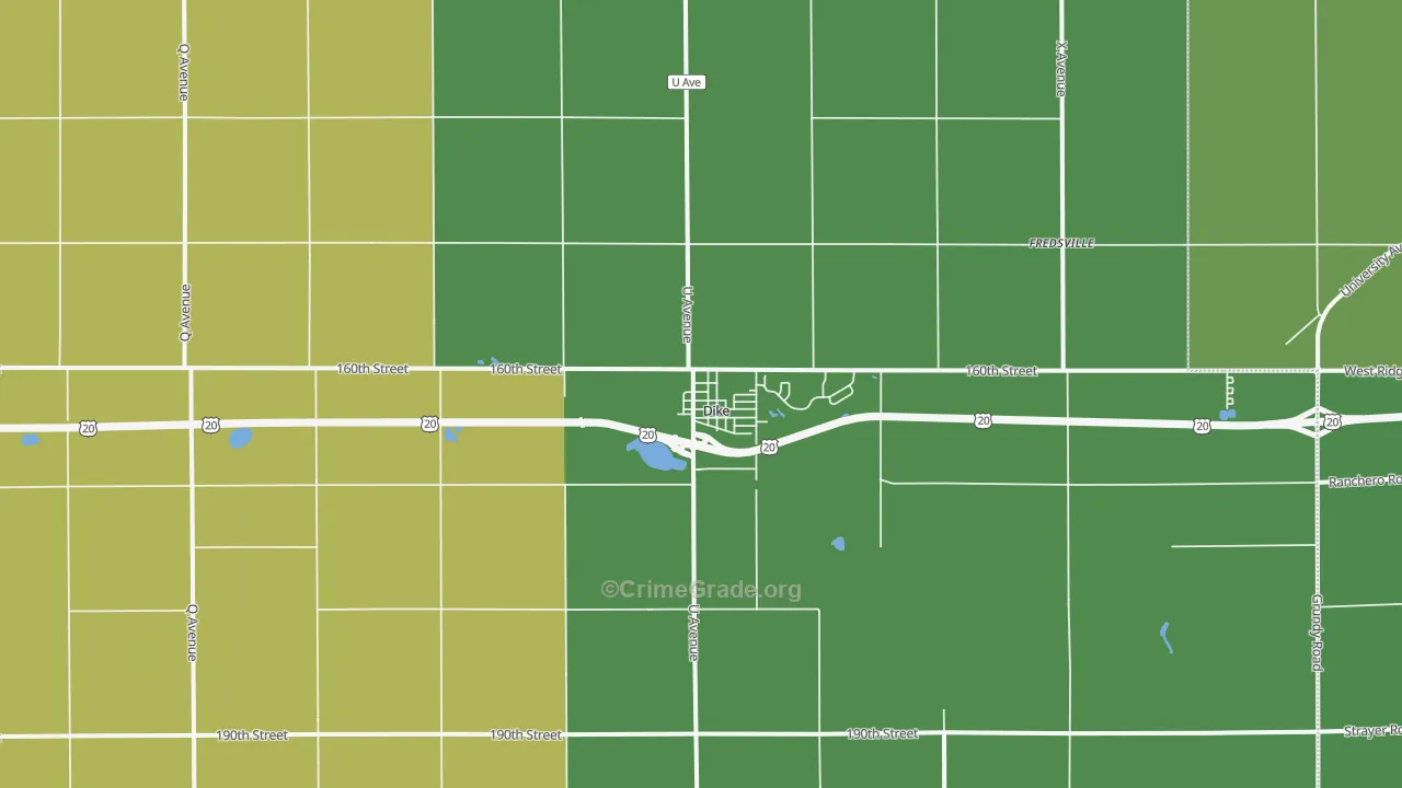 50624, IA Map of Theft Rates