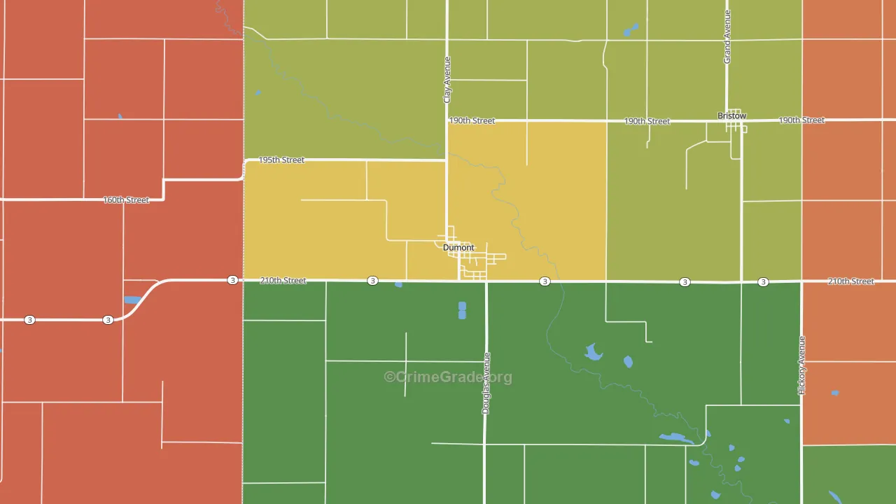50625, IA Map of Theft Rates