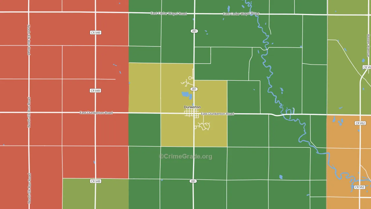 50626, IA Map of Theft Rates