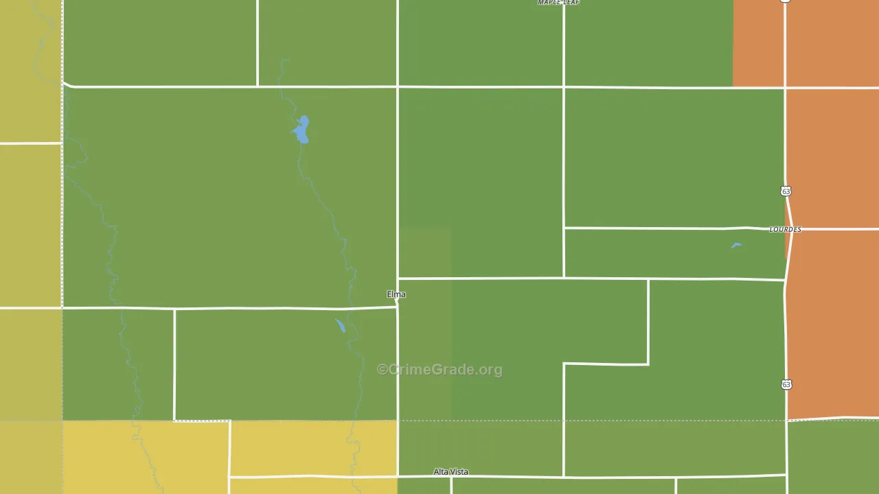 50628, IA Map of Theft Rates