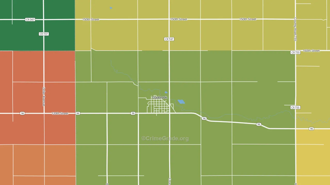 50635, IA Map of Theft Rates