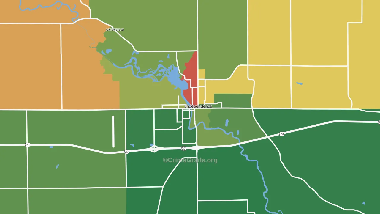 50644, IA Map of Theft Rates