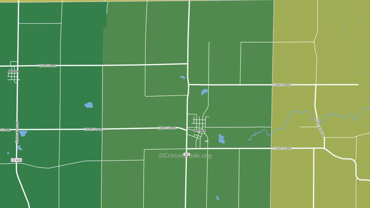 50650, IA Map of Theft Rates