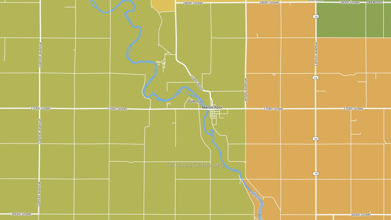 50653, IA Map of Theft Rates