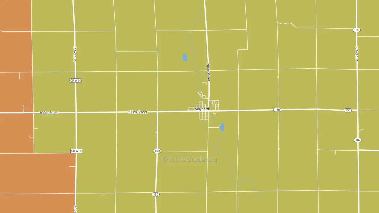 50655, IA Map of Theft Rates