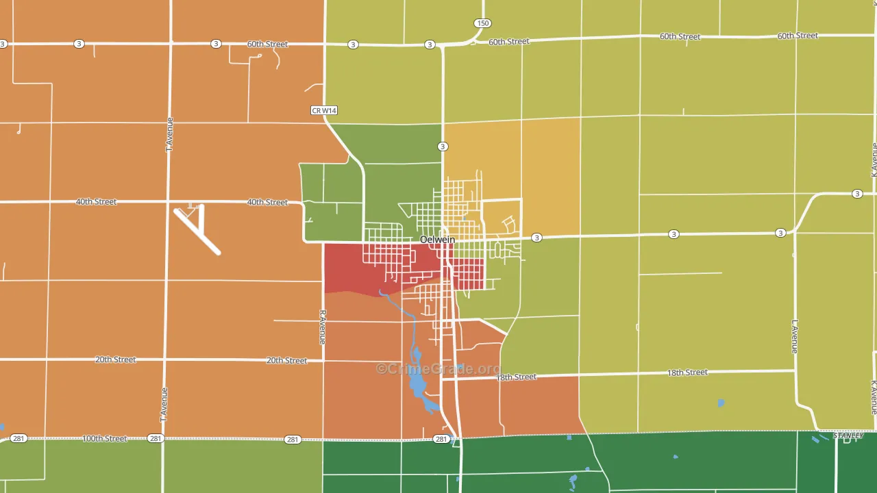 50662, IA Map of Theft Rates