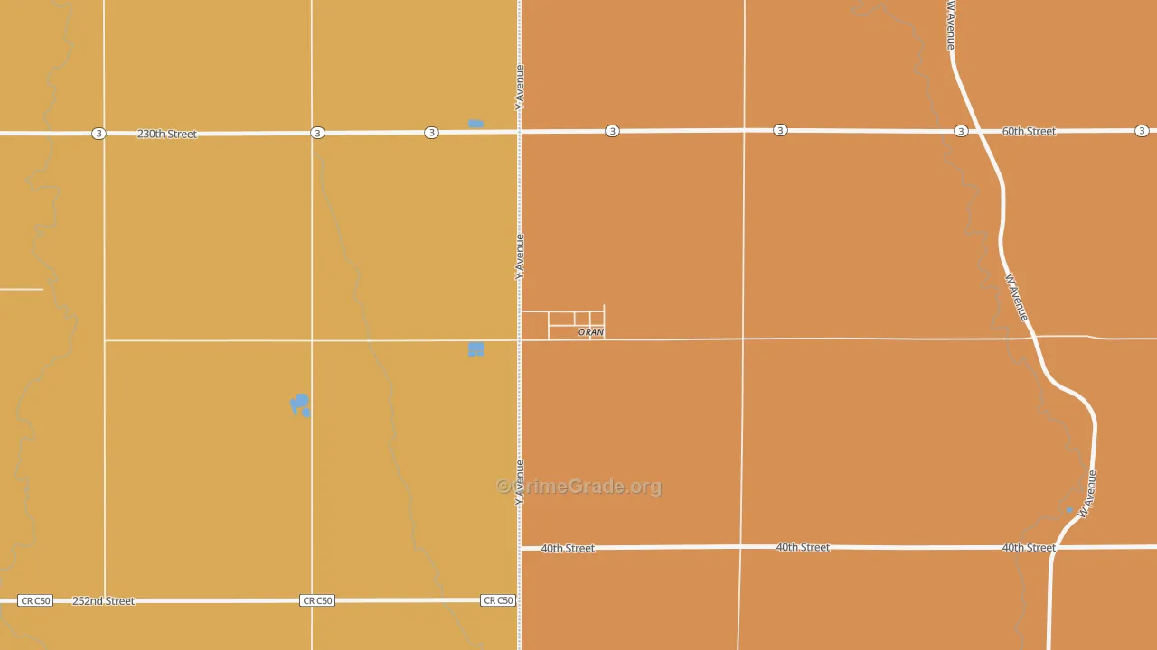 50664, IA Map of Theft Rates