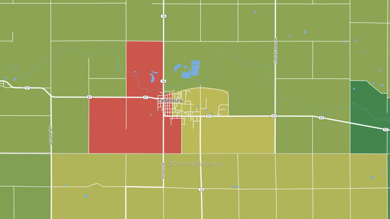 50665, IA Map of Theft Rates