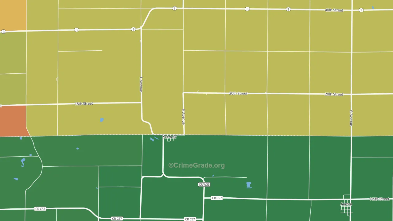 50671, IA Map of Theft Rates