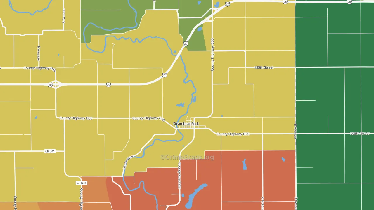 50672, IA Map of Theft Rates