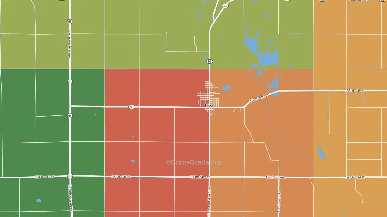50676, IA Map of Theft Rates