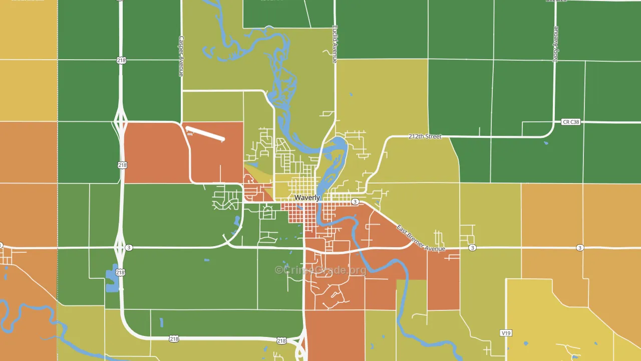 50677, IA Map of Theft Rates