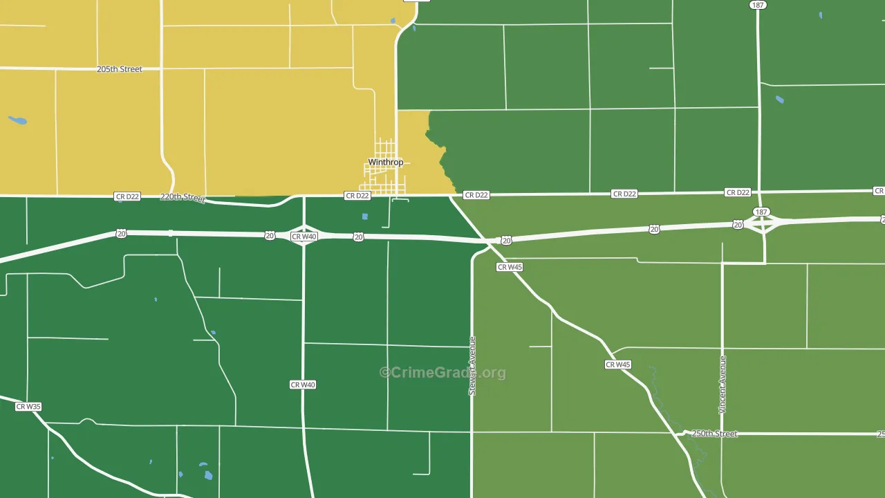 50682, IA Map of Theft Rates