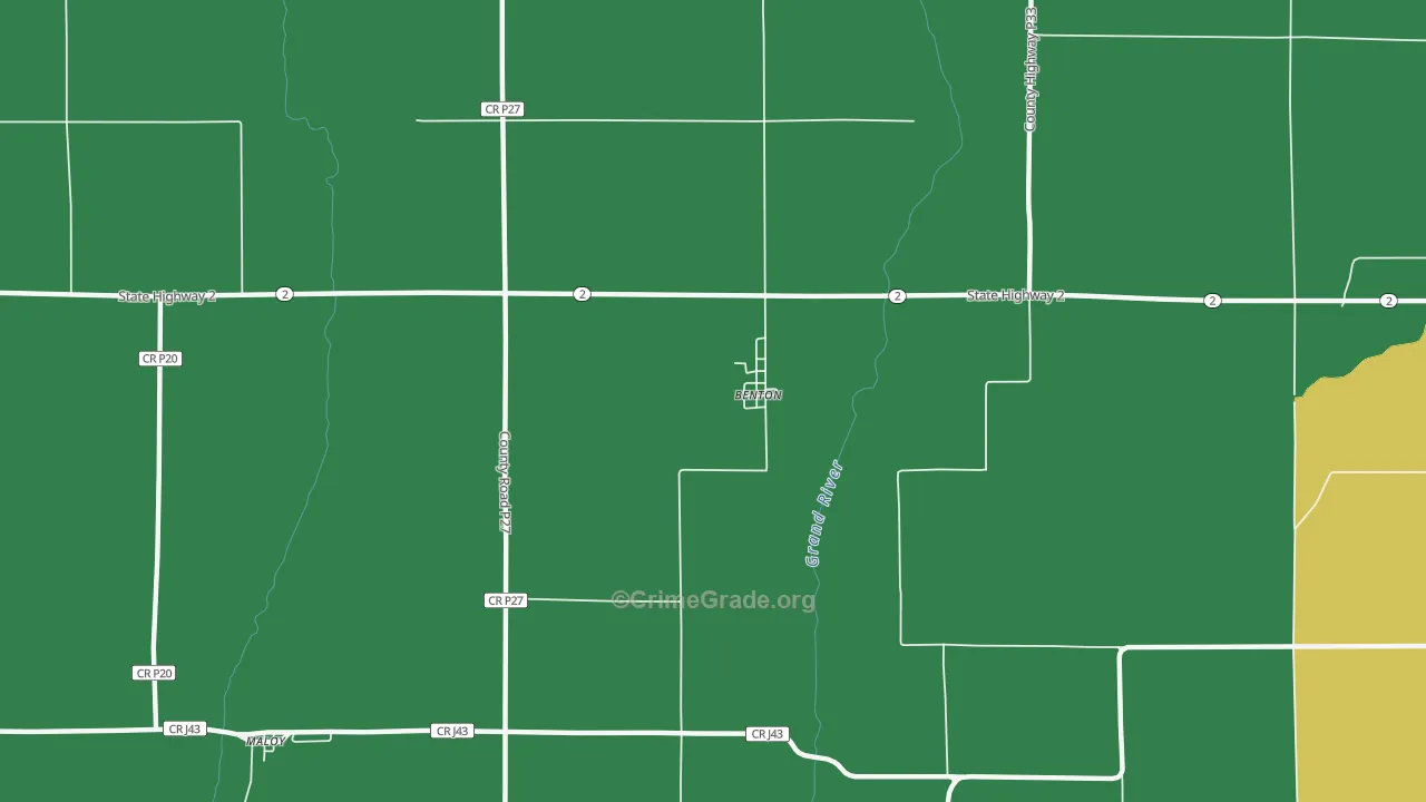 50835, IA Map of Theft Rates