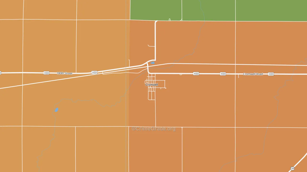 50842, IA Map of Theft Rates