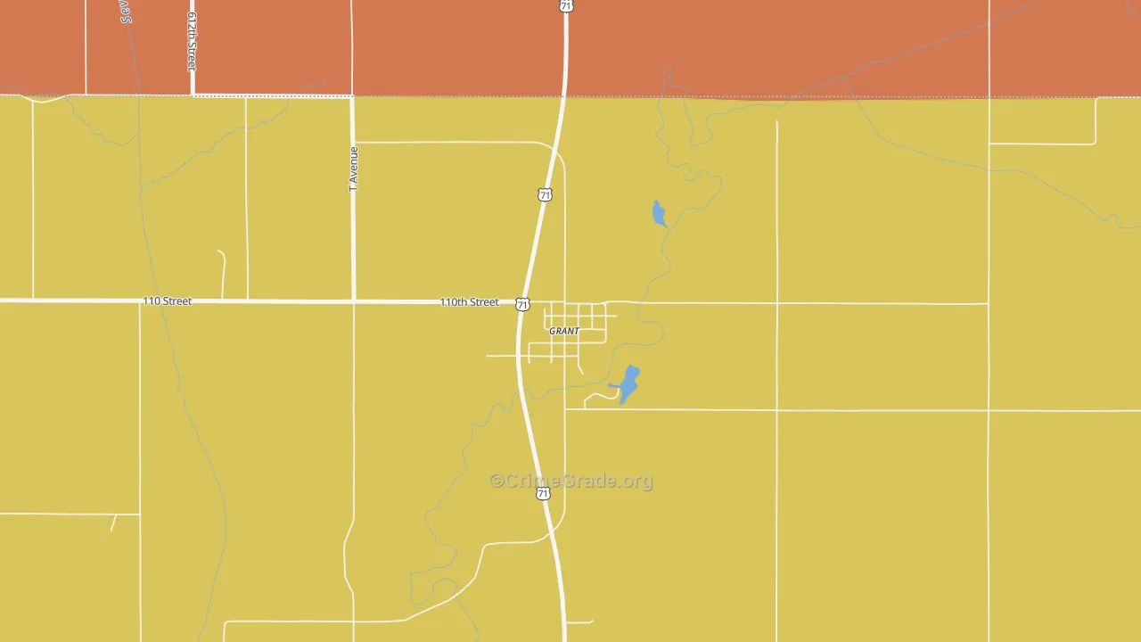 50847, IA Map of Theft Rates