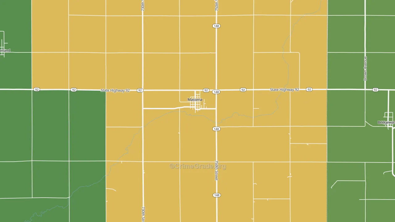 50853, IA Map of Theft Rates