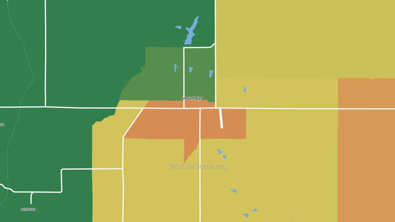 50854, IA Map of Theft Rates