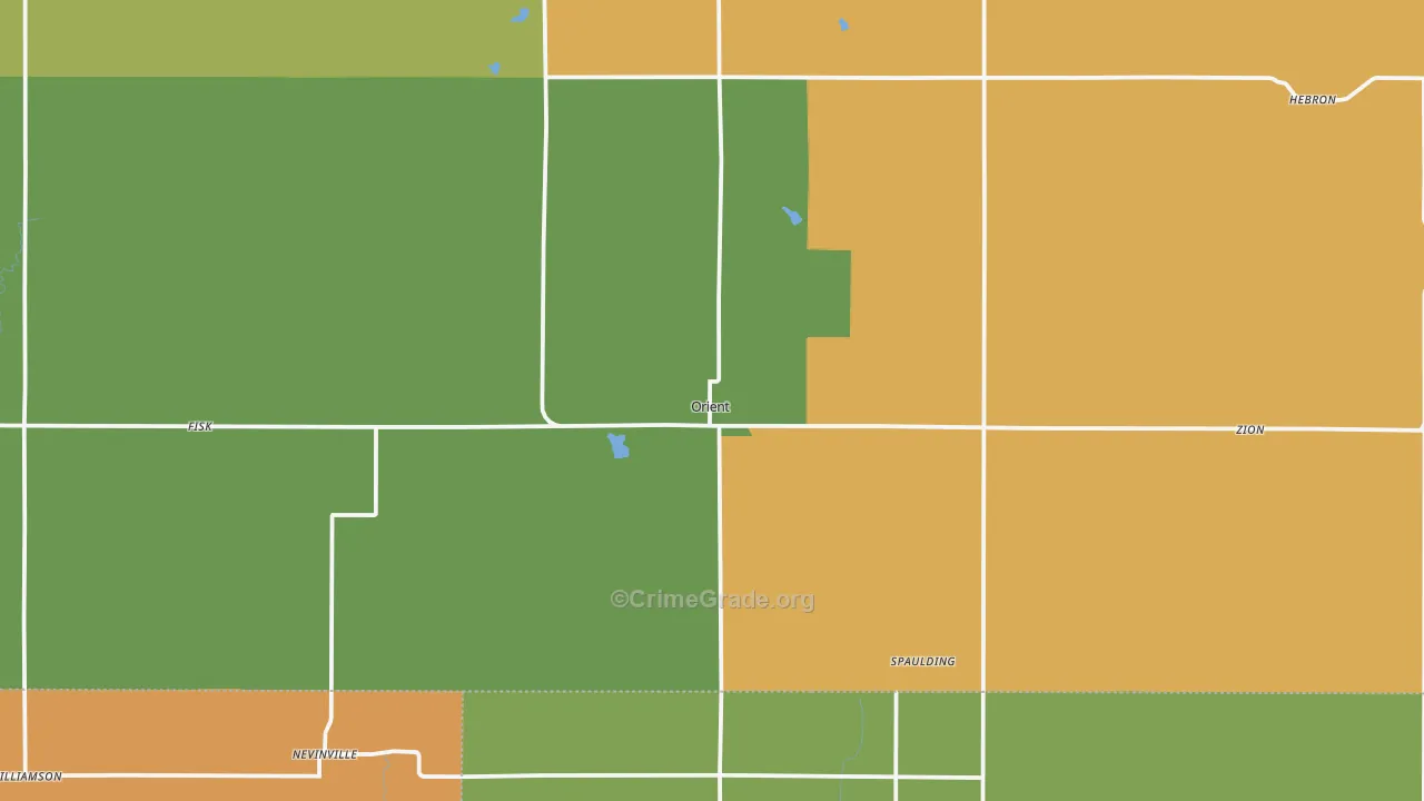 50858, IA Map of Theft Rates