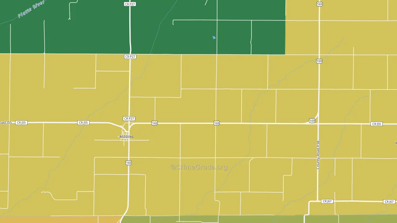 50860, IA Map of Theft Rates