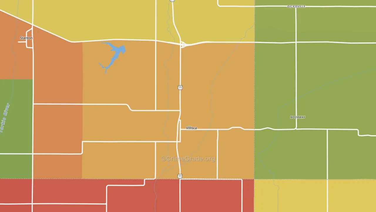 50864, IA Map of Theft Rates