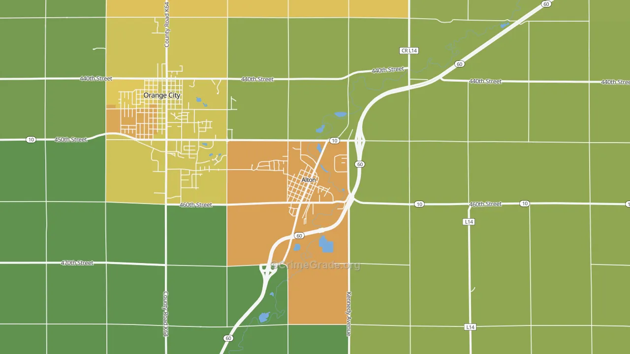 51003, IA Map of Theft Rates