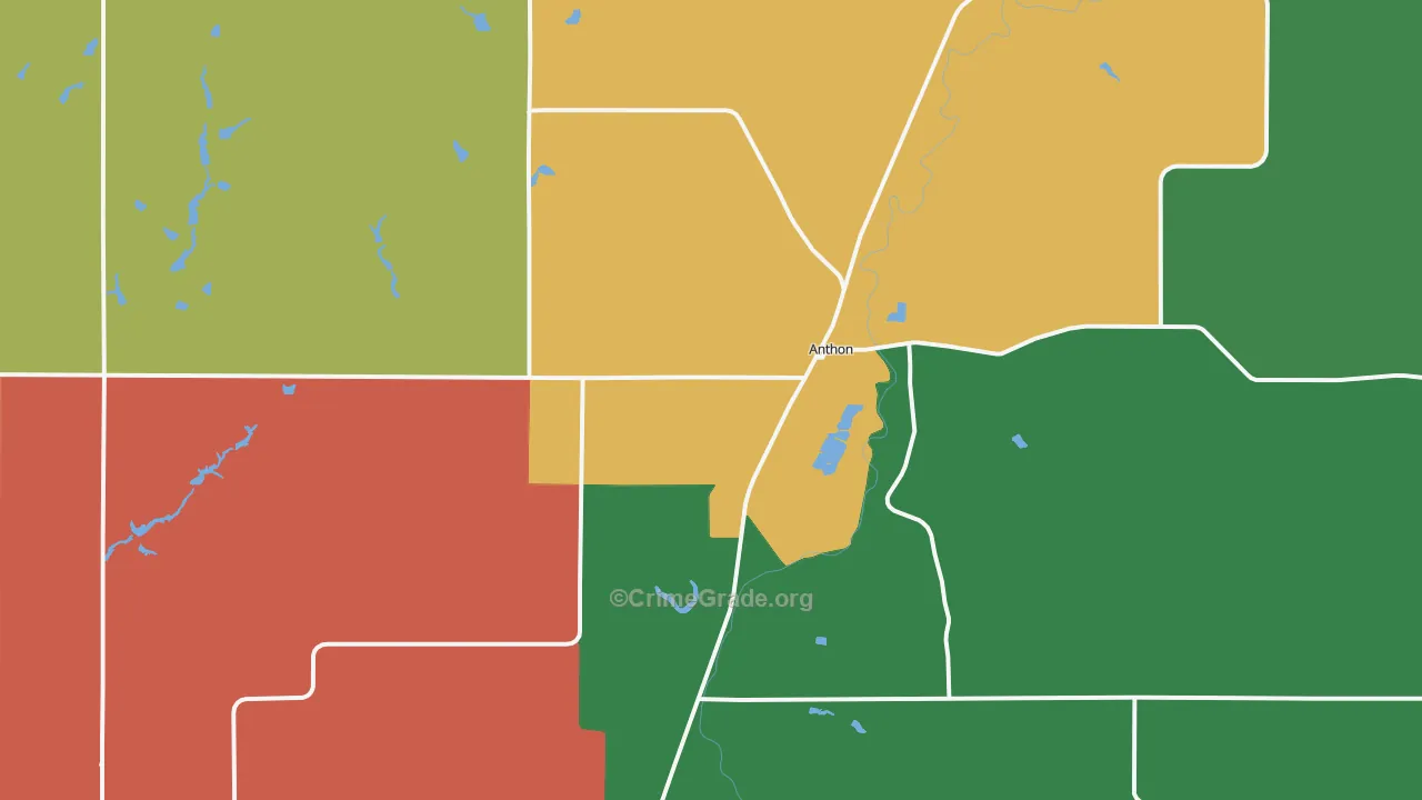 51004, IA Map of Theft Rates