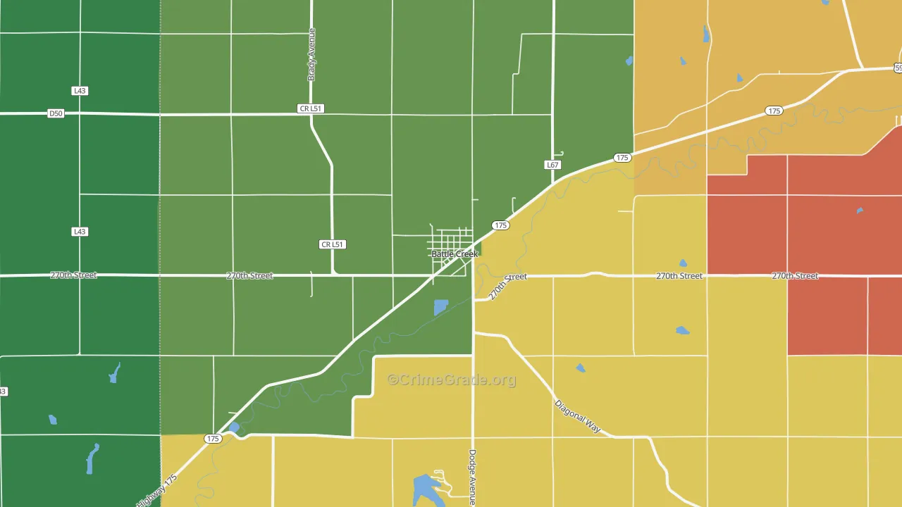 51006, IA Map of Theft Rates