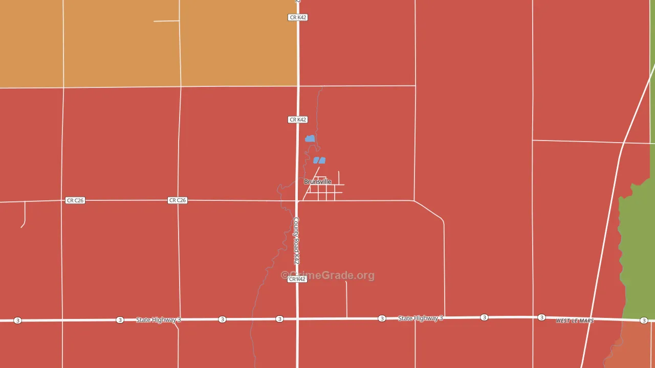 51008, IA Map of Theft Rates