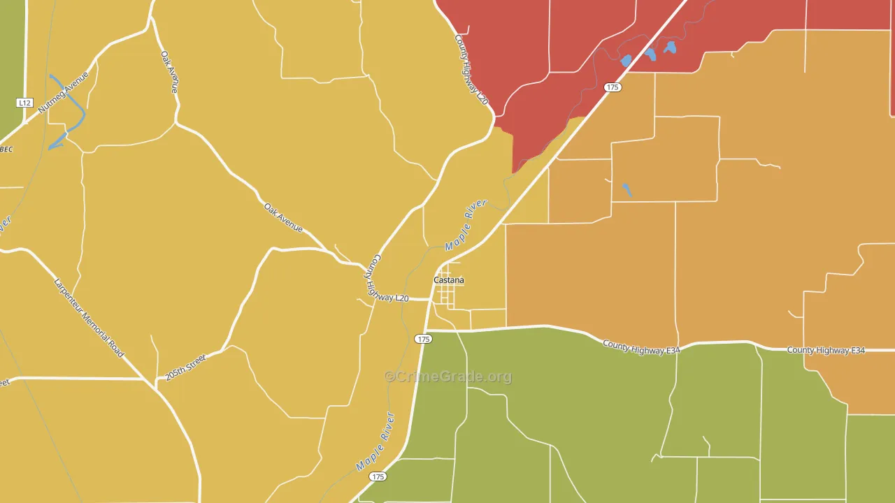 51010, IA Map of Theft Rates