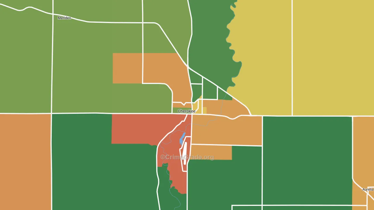 51012, IA Map of Theft Rates